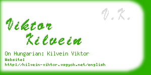 viktor kilvein business card